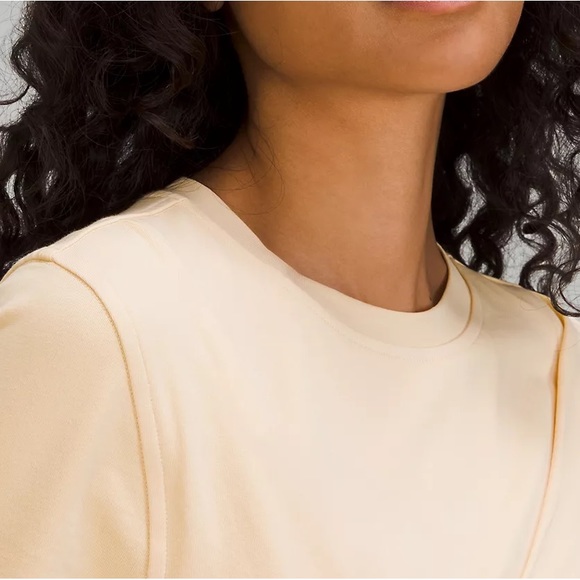 LULULEMON SIZE 8 COTTON WRAP DRESS -T-SHIRT - Picture 3 of 4